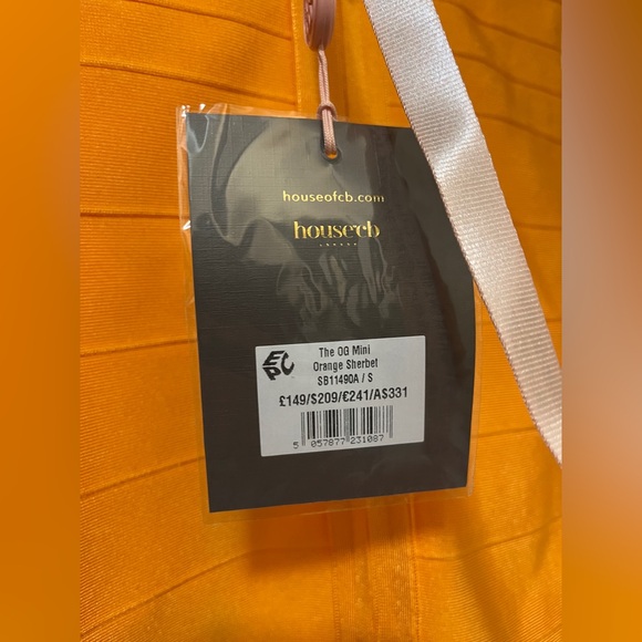 House of CB The OG Orange Sherbet Mini Bandage Dress - Picture 5 of 5